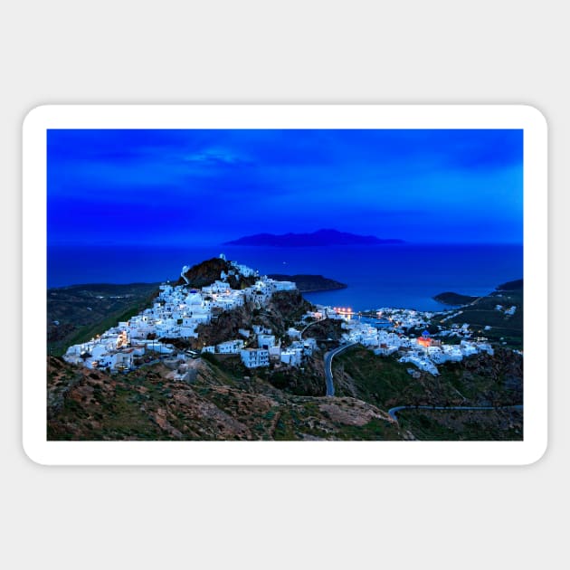 Serifos island - Cyclades, Greece Sticker by Cretense72